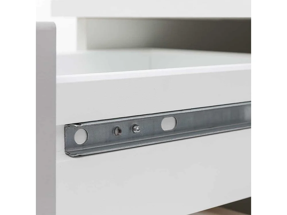 Badschrank in Hochglanz Weiß 4-türig