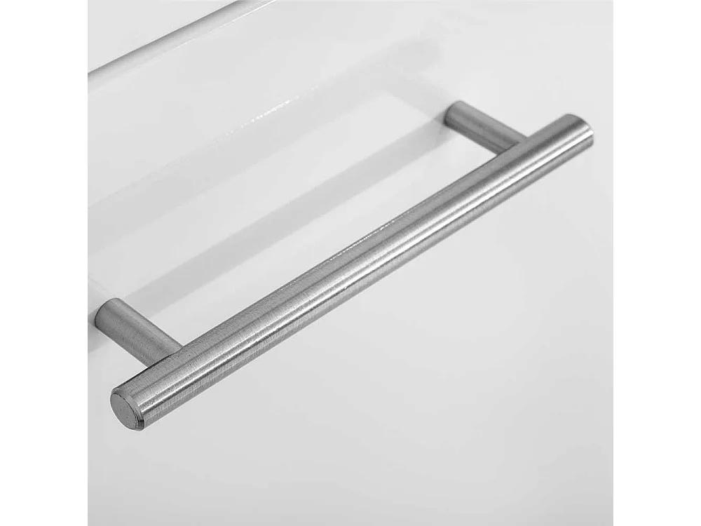 Badschrank in Hochglanz Weiß 4-türig