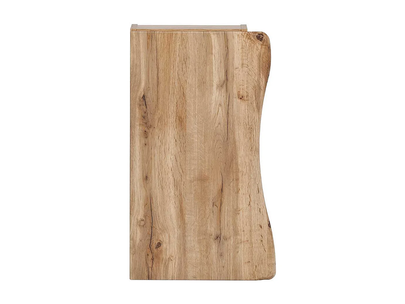 Badezimmerhängeschrank in Wildeichefarben Baumkanten Optik