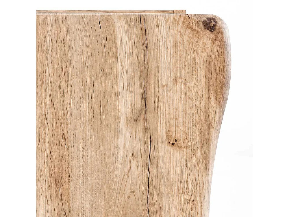 Badezimmerhängeschrank in Wildeichefarben Baumkanten Optik