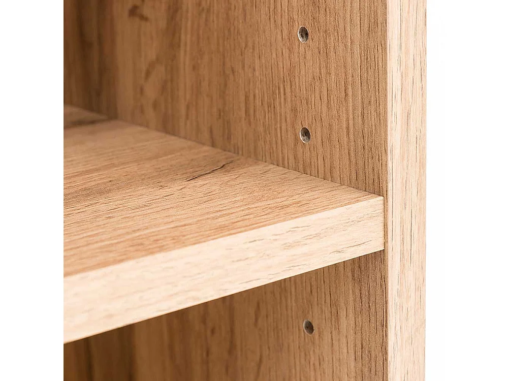 Badezimmerhängeschrank in Wildeichefarben Baumkanten Optik