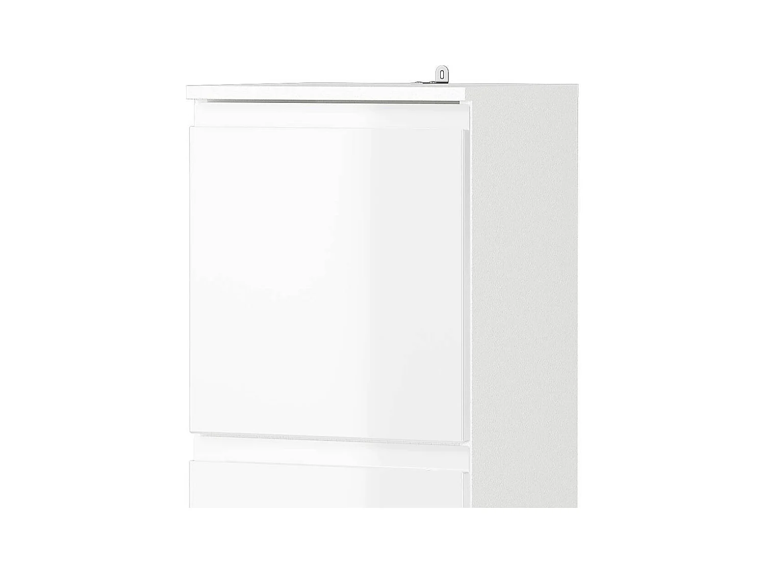 Hochschrank Badschrank mit einer Schublade Hochglanz