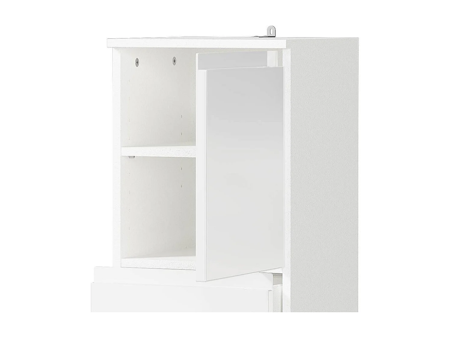 Hochschrank Badschrank mit einer Schublade Hochglanz
