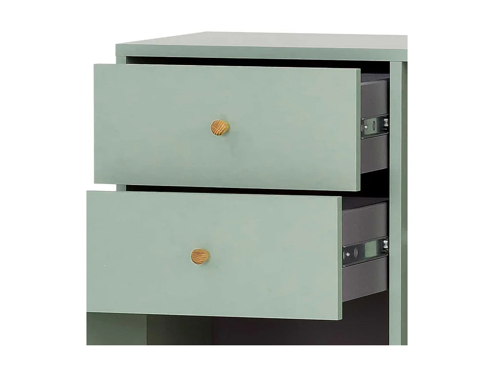 Badezimmermidischrank im Skandi Design zwei Schubladen