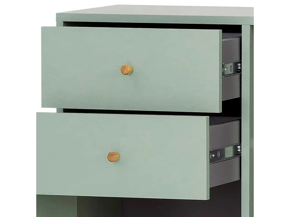 Badezimmermidischrank im Skandi Design zwei Schubladen