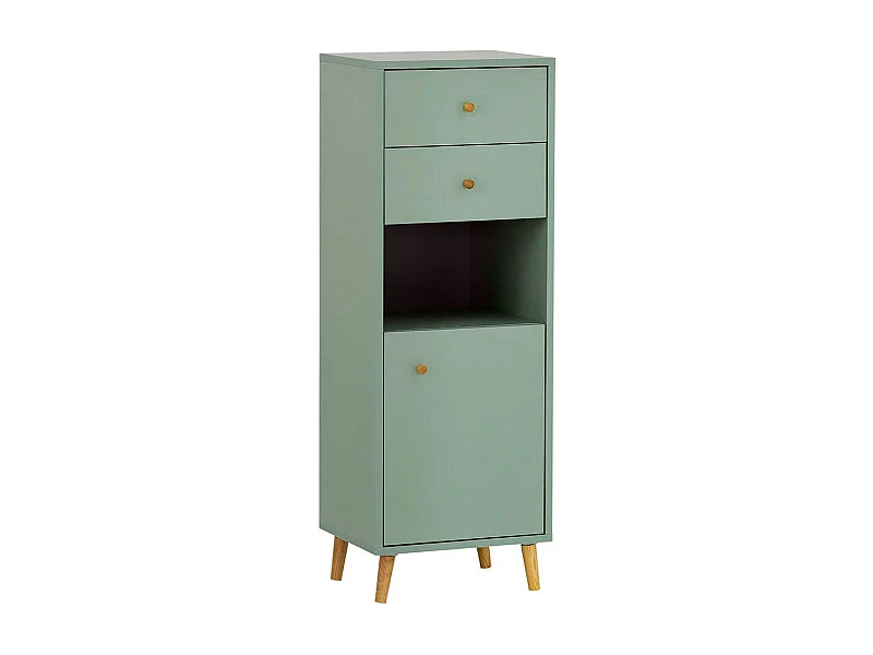 Badezimmermidischrank modern im Skandi Design zwei Schubladen
