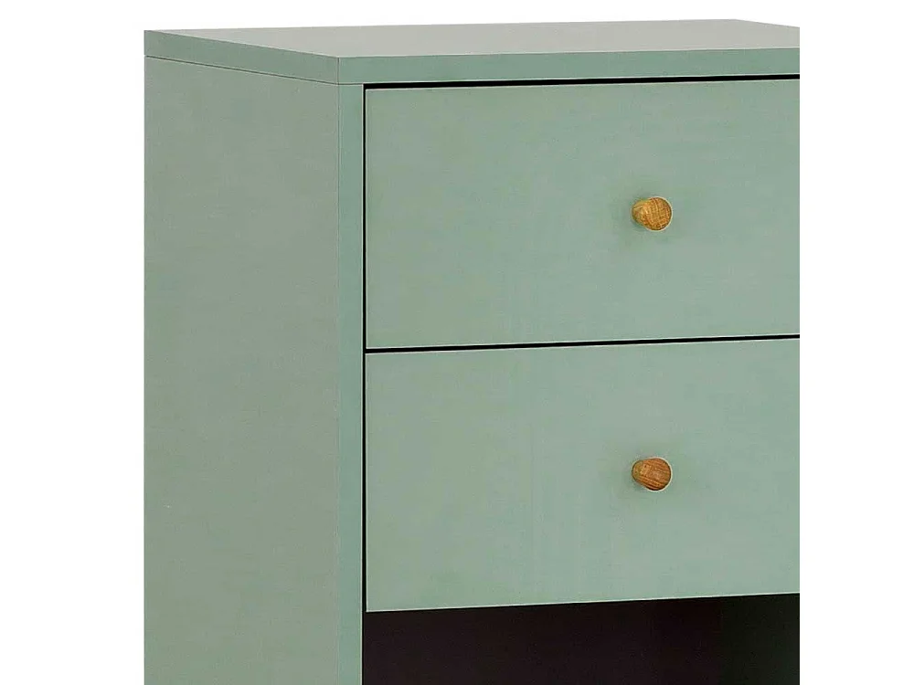 Badezimmermidischrank modern im Skandi Design zwei Schubladen