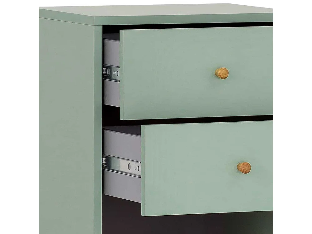 Badezimmermidischrank modern im Skandi Design zwei Schubladen