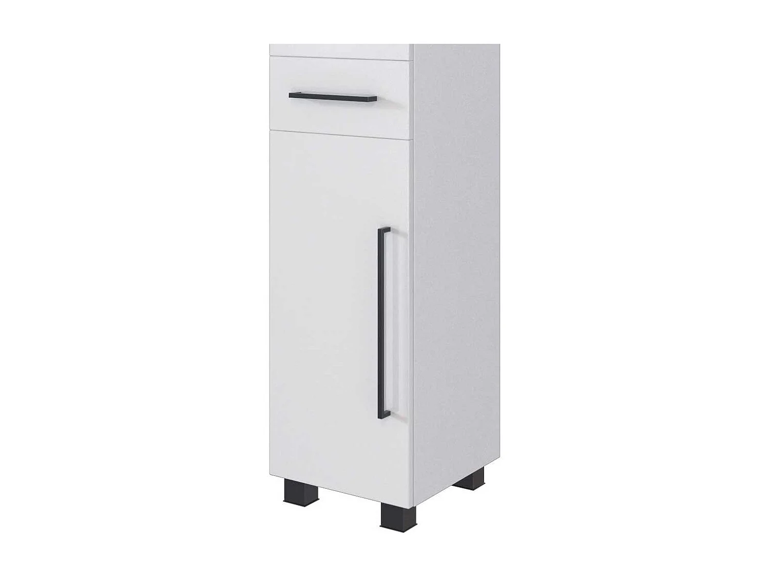 Bad Seitenschrank in Weiß Made in Germany