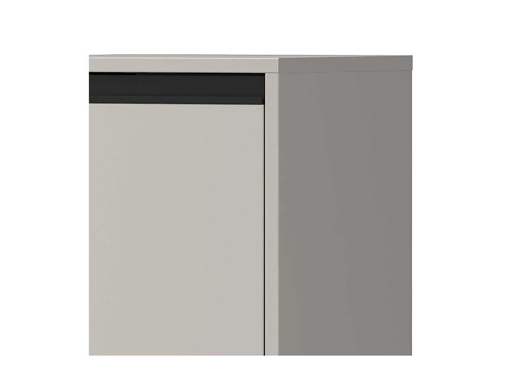 Badschrank Midischrank in Grau 33 cm breit
