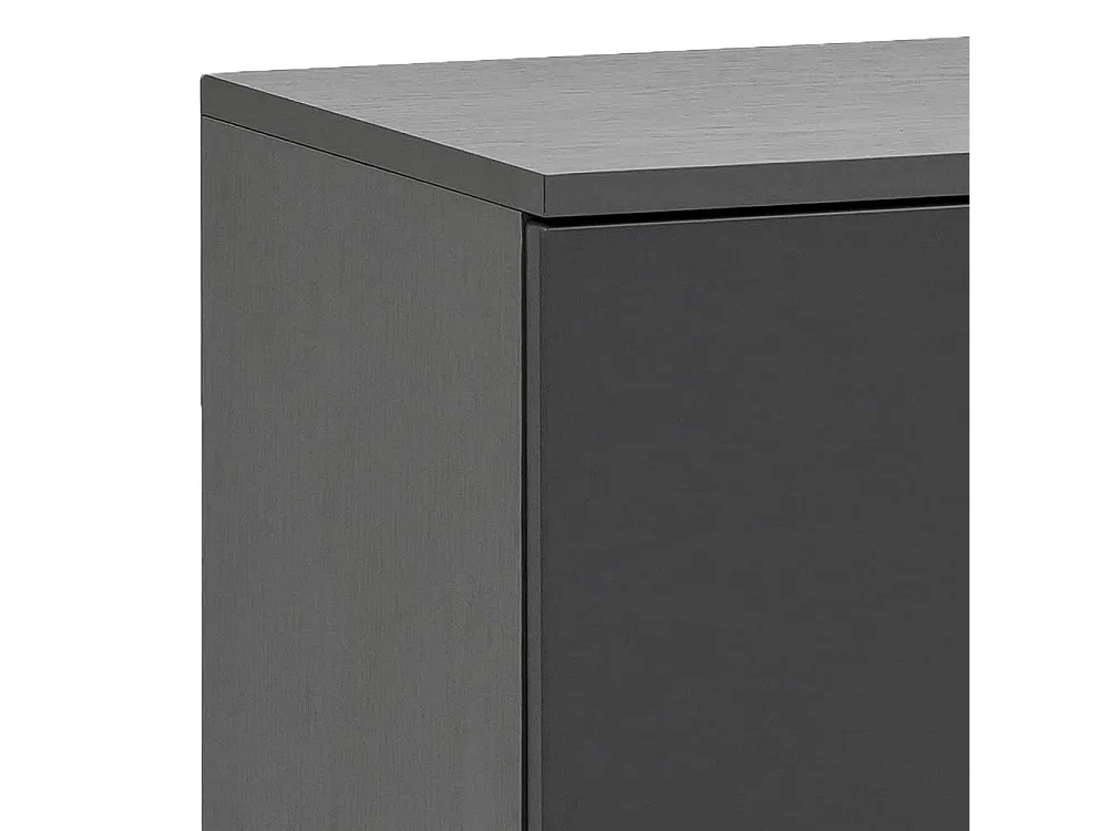 Bad Unterschrank in Dunkelgrau Wildeiche Holzoptik