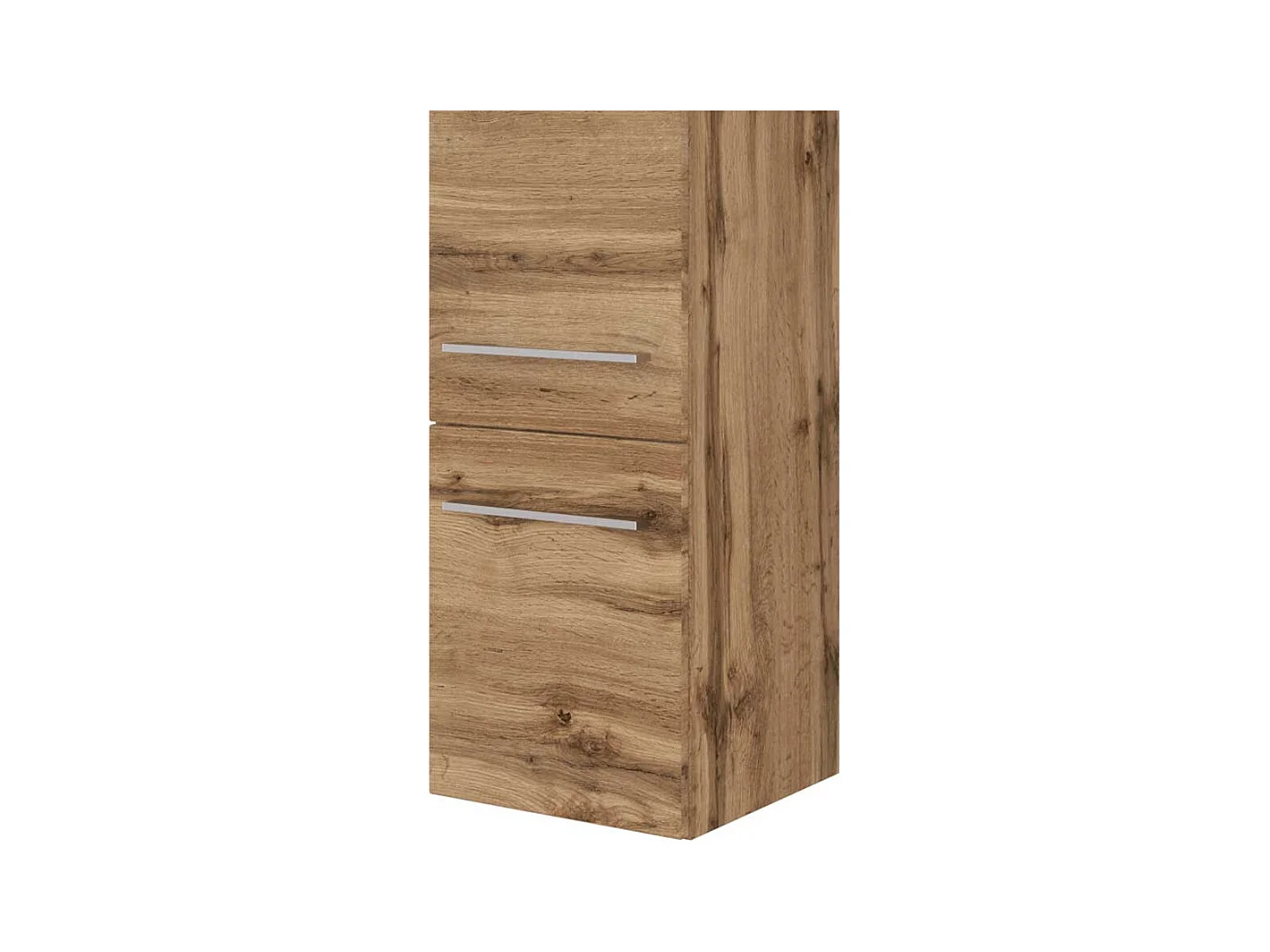 Badezimmer Seitenschrank in Wildeichefarben hängend