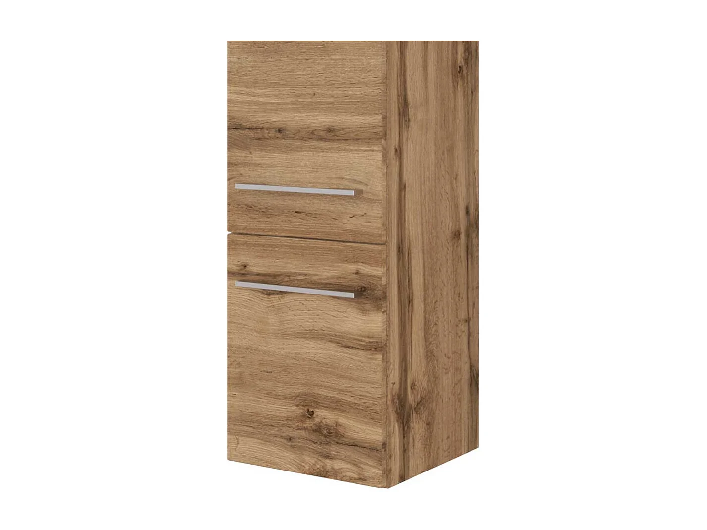 Badezimmer Seitenschrank in Wildeichefarben hängend