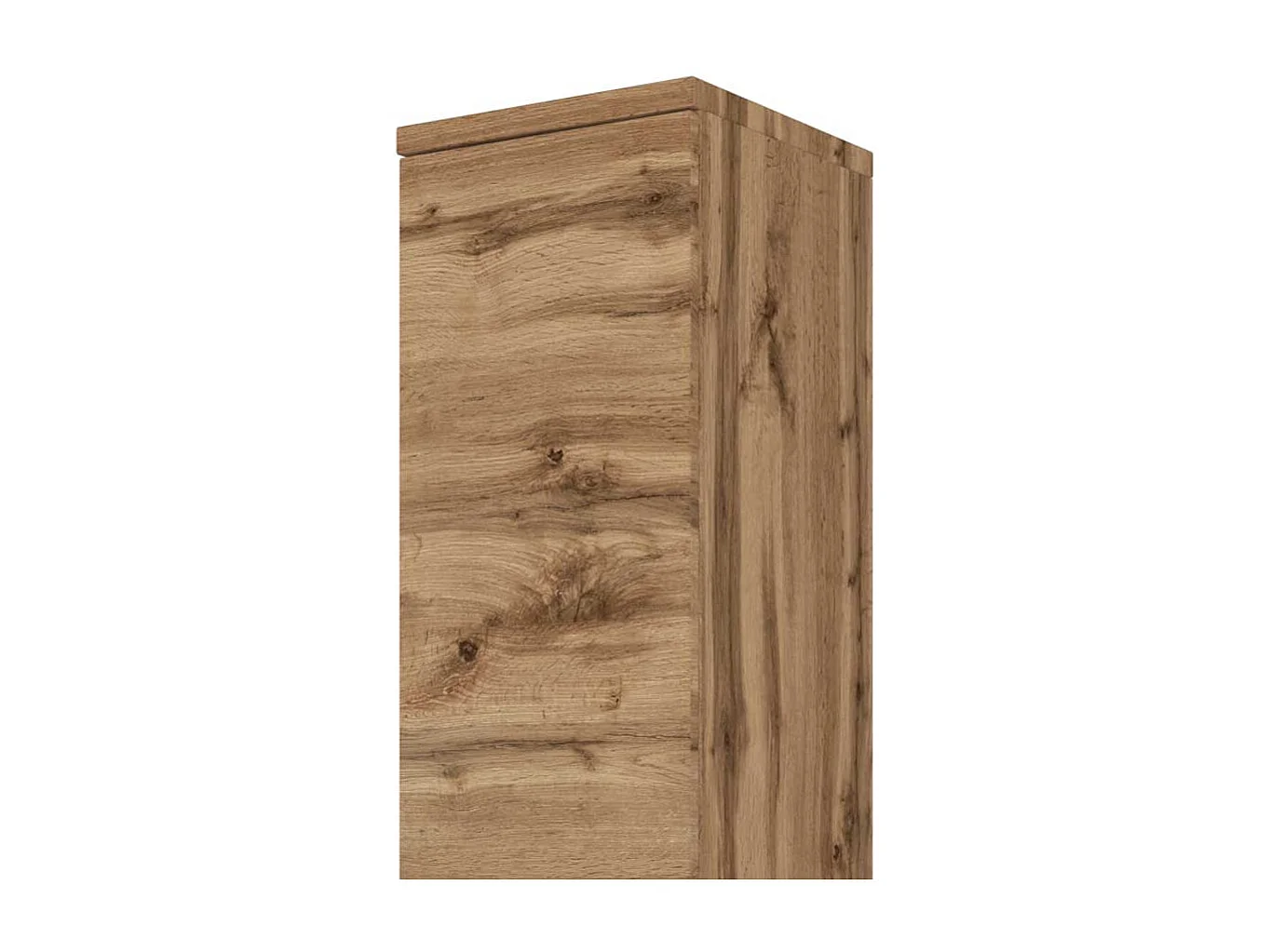 Badezimmer Seitenschrank in Wildeichefarben hängend