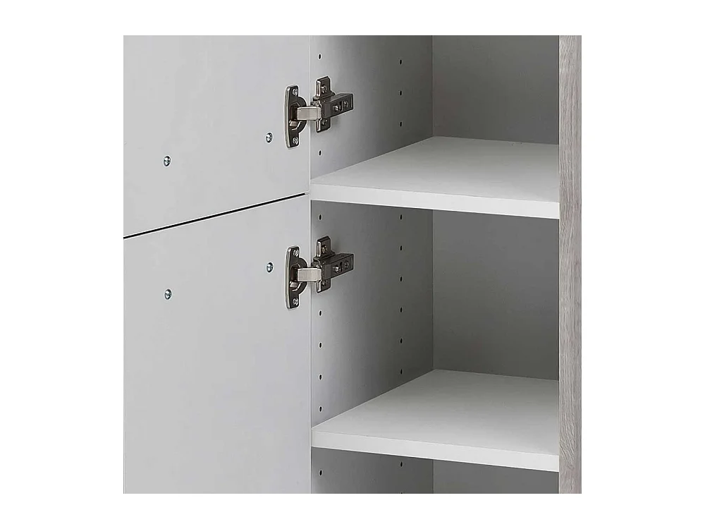 Badezimmerhochschrank in Eiche Grau 30 cm breit