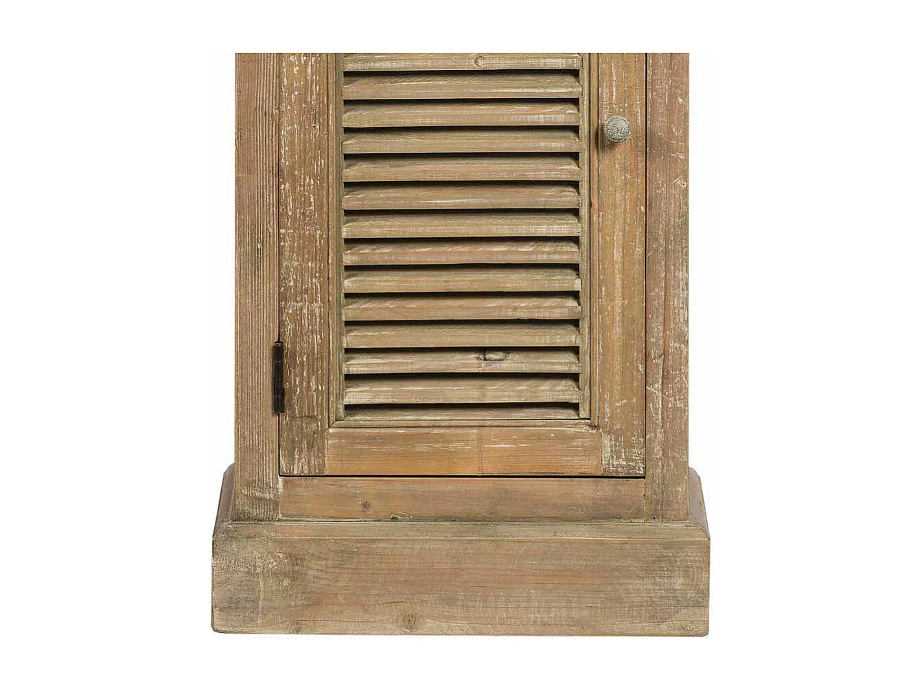 Bad Hochschrank aus Kiefer Lamellen Optik 50 cm breit