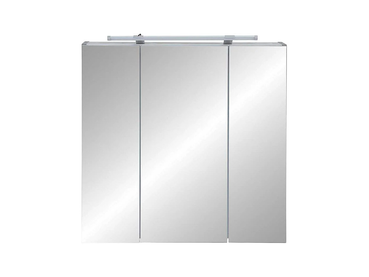 Bad Spiegelschrank in hell Grau 3-türig
