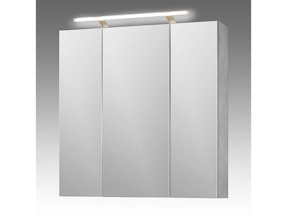 Bad Spiegelschrank in hell Grau 3-türig