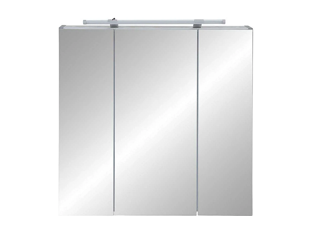 Bad Spiegelschrank in hell Grau 3-türig