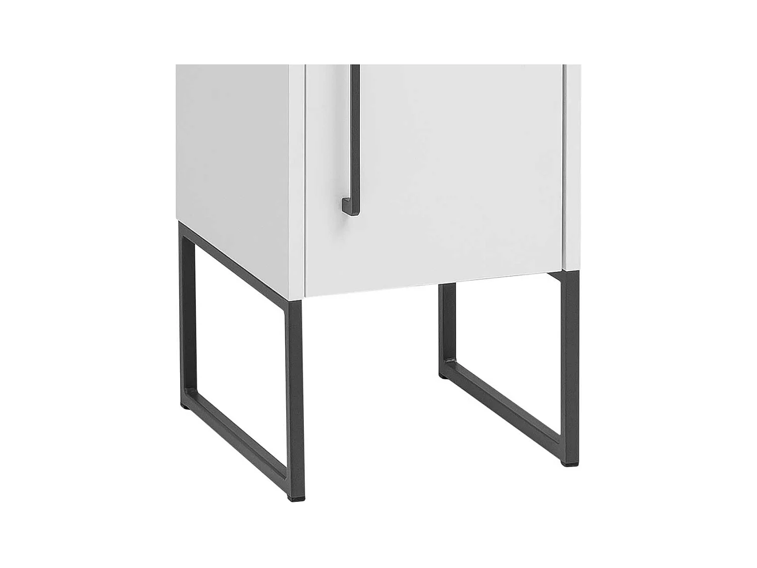 Badhochschrank in Weiß und Anthrazit Made in Germany