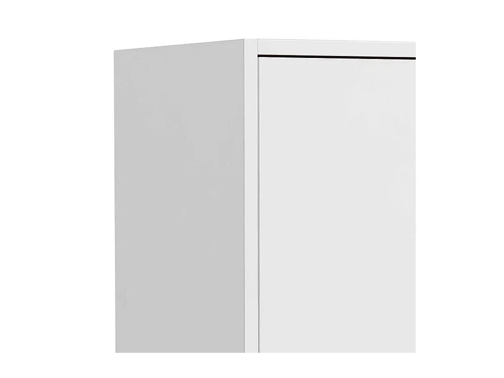 Badezimmerhochschrank in Weiß und Goldfarben 5 Fächern