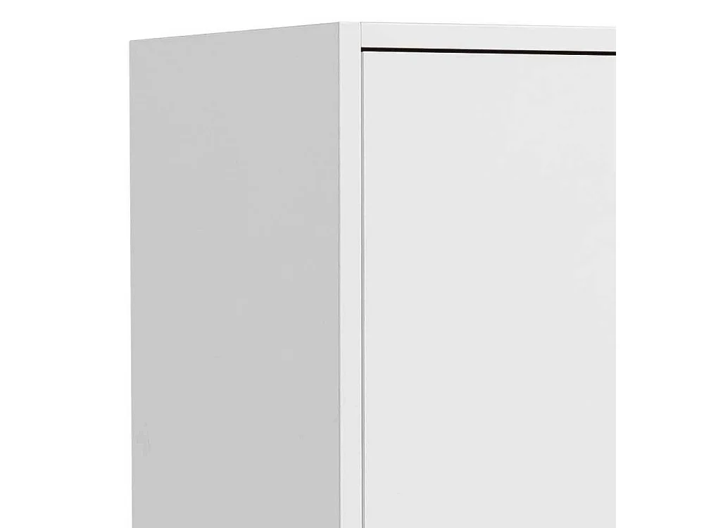 Badezimmerhochschrank in Weiß und Goldfarben 5 Fächern