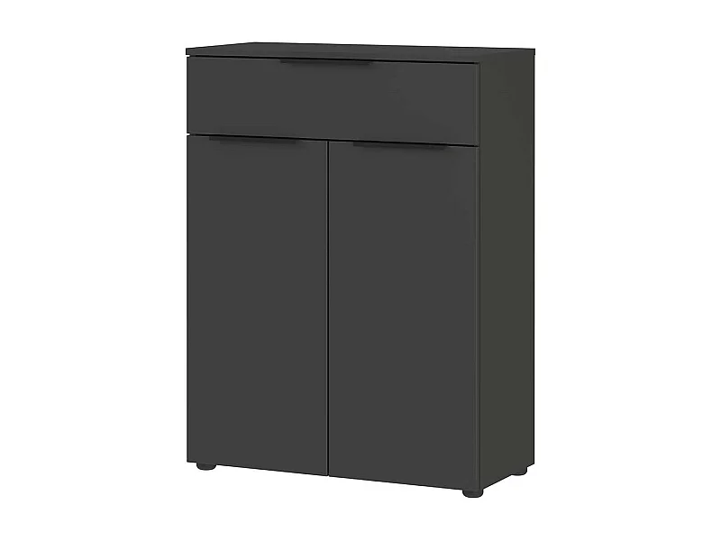 Badezimmer Kommode in Dunkelgrau 71 cm breit 95 cm hoch