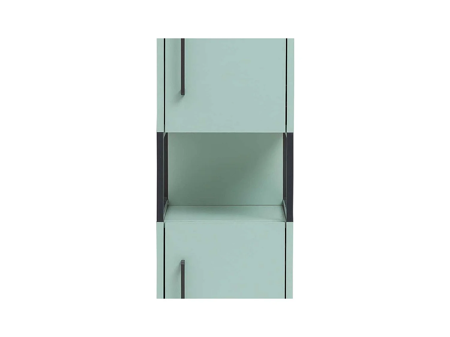 Badezimmerschrank in Mintgrün und Anthrazit Made in Germany