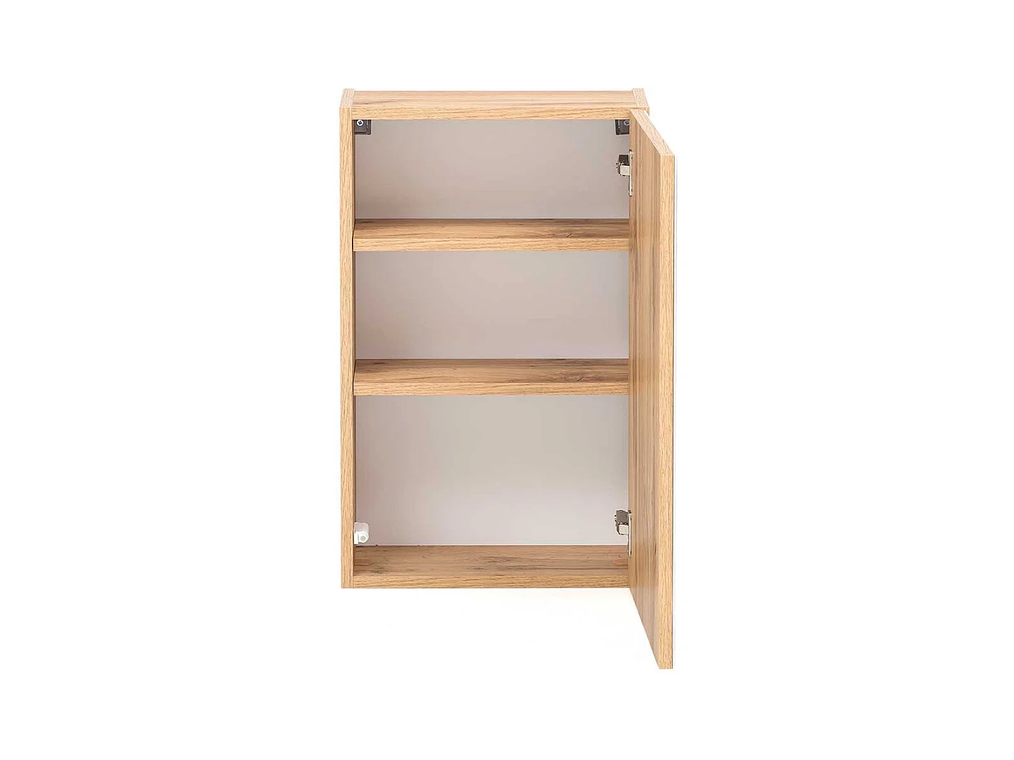 Badezimmer Hängeschrank in Weiß und Wildeiche Optik 40 cm breit