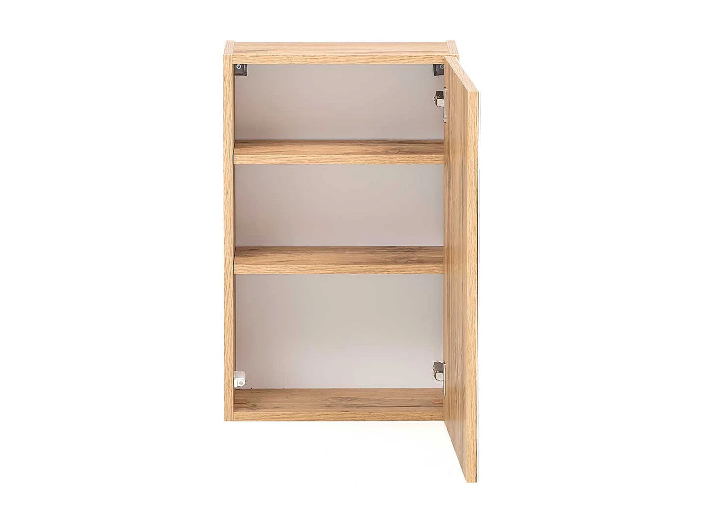 Badezimmer Hängeschrank in Weiß und Wildeiche Optik 40 cm breit