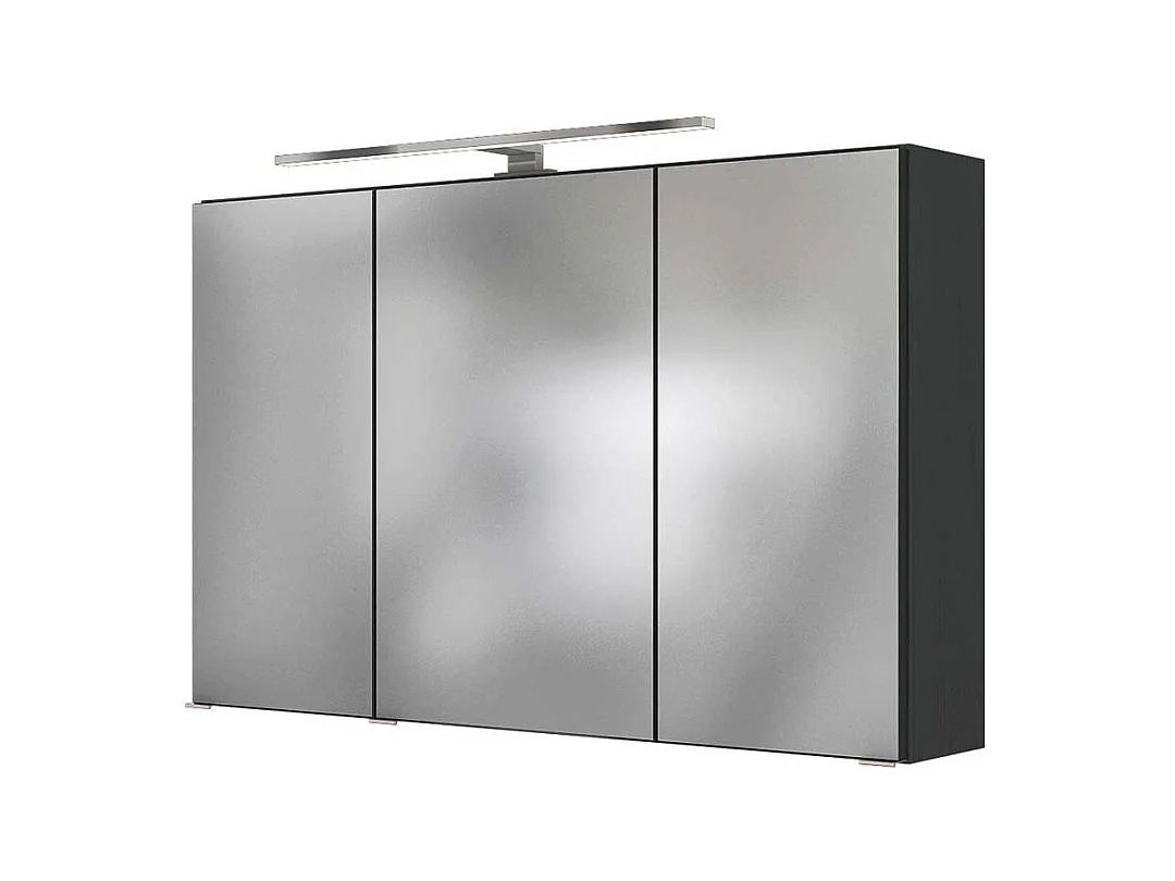 Bad Spiegelschrank in Anthrazit 3-türig