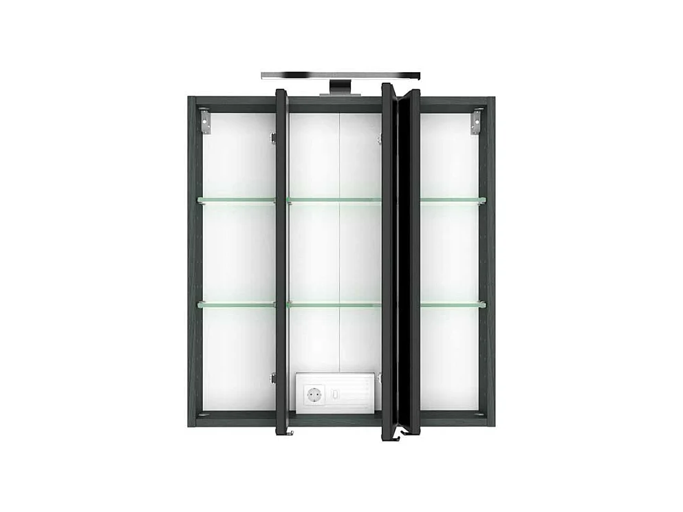 Bad Spiegelschrank in Anthrazit 3-türig