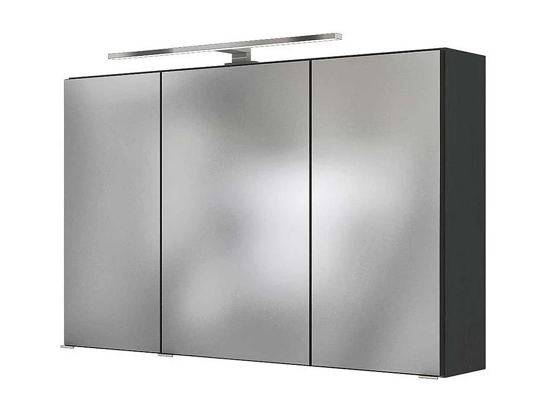 Bad Spiegelschrank in Anthrazit 3-türig