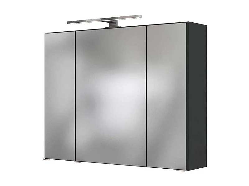 Bad Spiegelschrank in Anthrazit 3-türig
