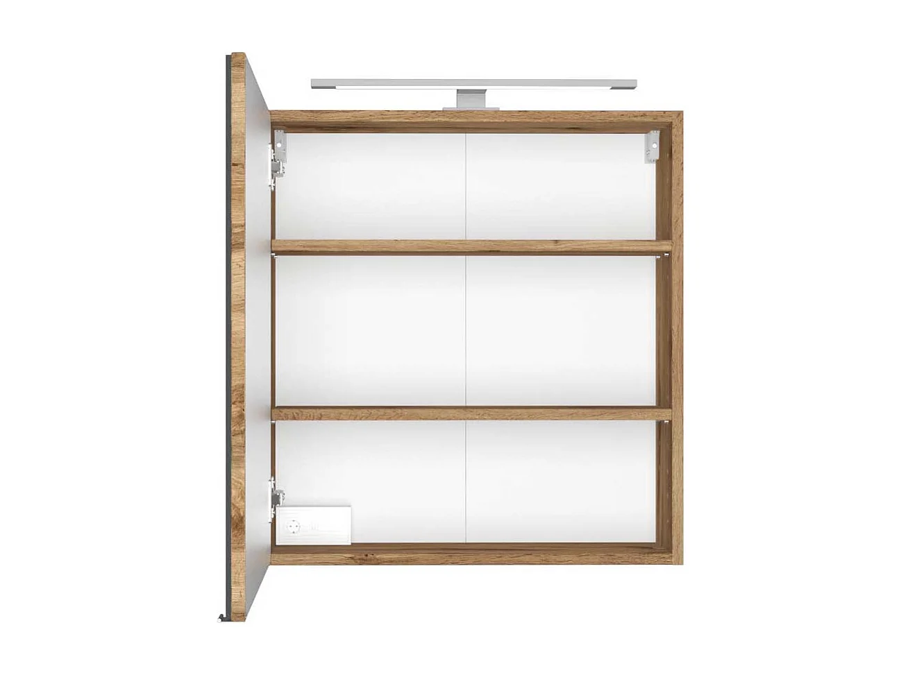 Spiegelschrank für Badezimmer Wildeichefarben