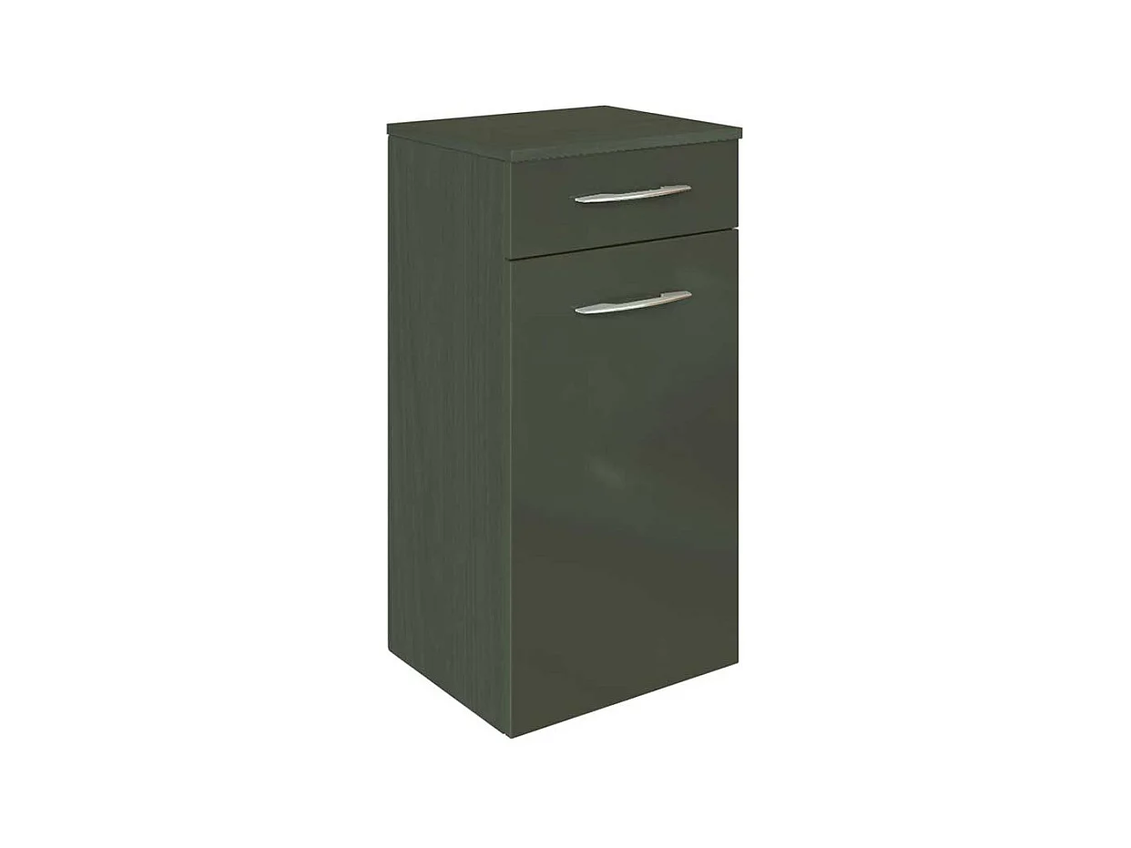 Badezimmer Unterschrank in Dunkelgrau Hochglanz 40 cm breit