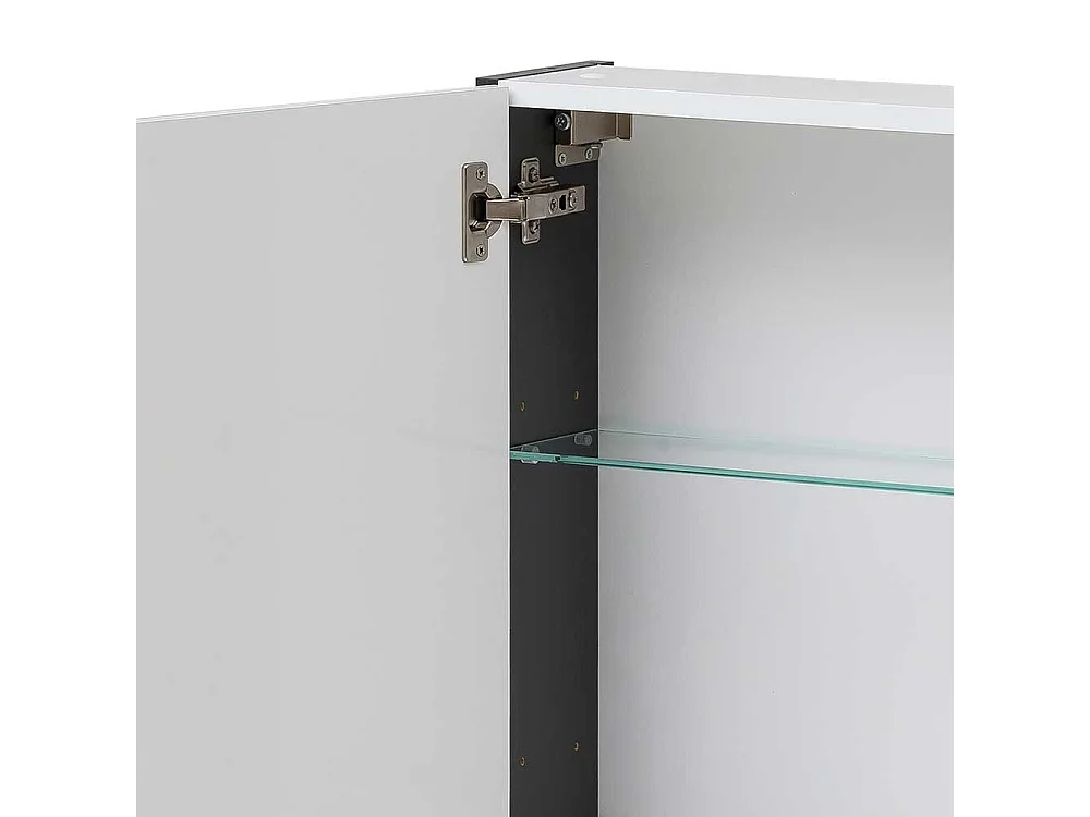 Badezimmer Spiegelschrank in Anthrazit 50 cm breit