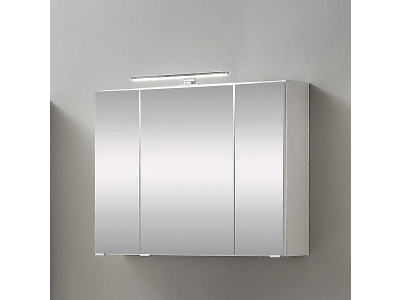 Badezimmerspiegelschrank in Weiß 80 cm breit