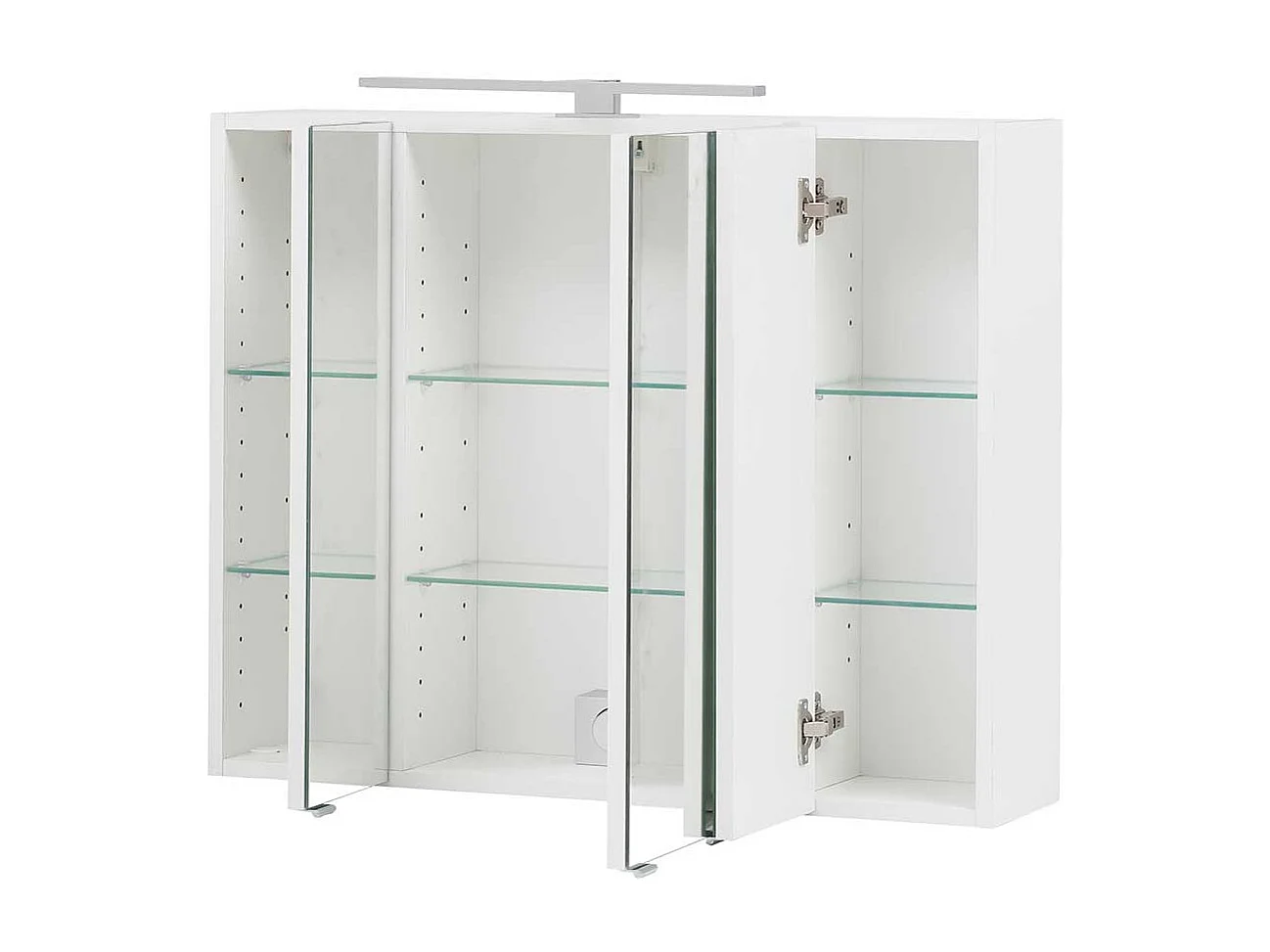 Badezimmerspiegelschrank in Weiß 80 cm breit