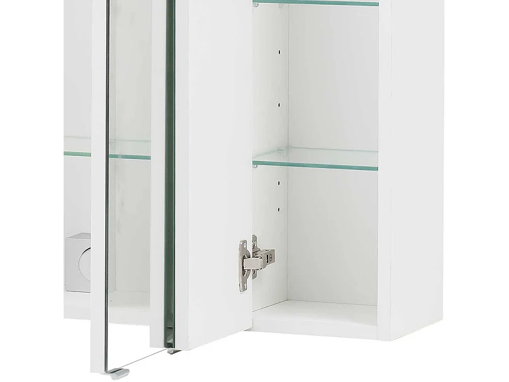 Badezimmerspiegelschrank in Weiß 80 cm breit