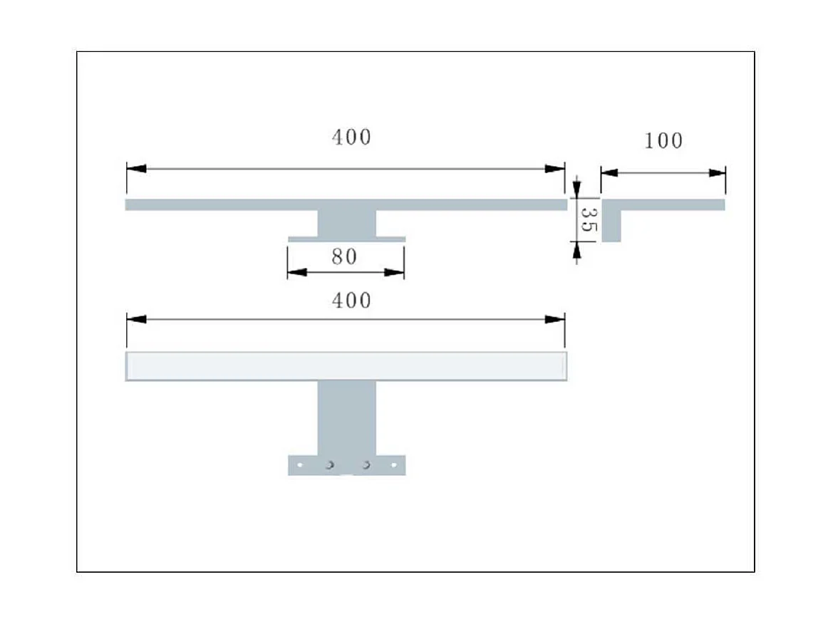 Badezimmerspiegelschrank in Weiß 80 cm breit