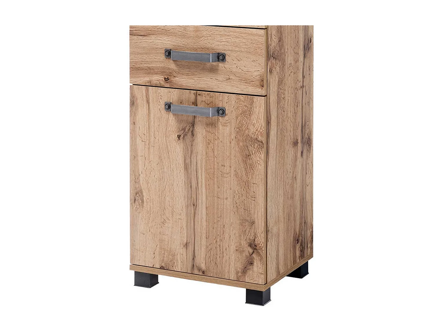 Bad Hochschrank in Wildeichefarben 40 cm breit