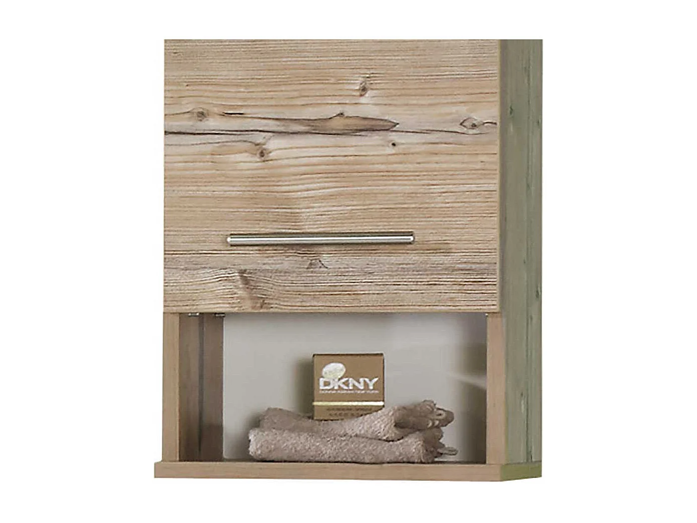 Badezimmer Oberschrank im Dekor Fichte Grau 30 cm breit