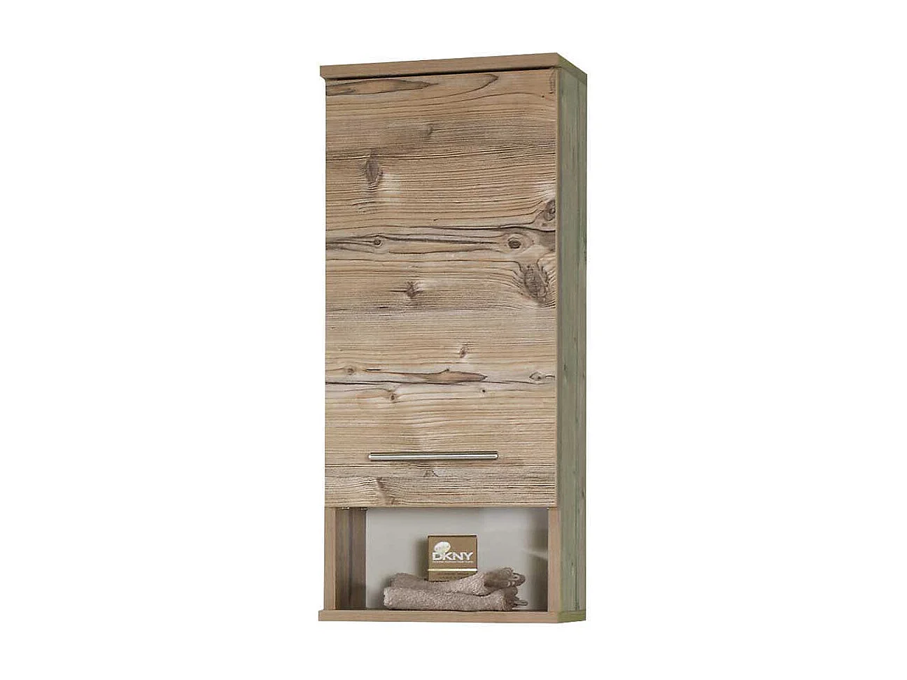 Badezimmer Oberschrank im Dekor Fichte Grau 30 cm breit