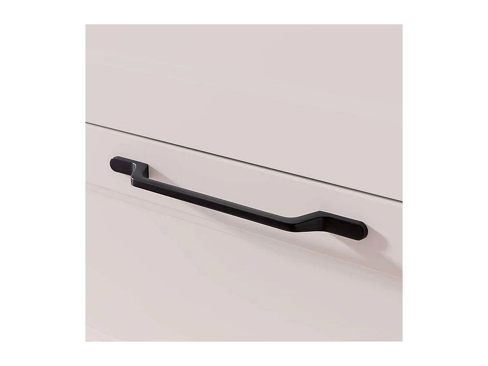 Badschrank Badhochschrank mit Holzwerkstoff Oberfläche und Metallgriffen