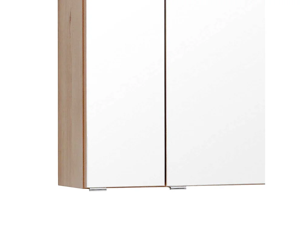 LED Spiegelschrank in Buche 80 cm breit