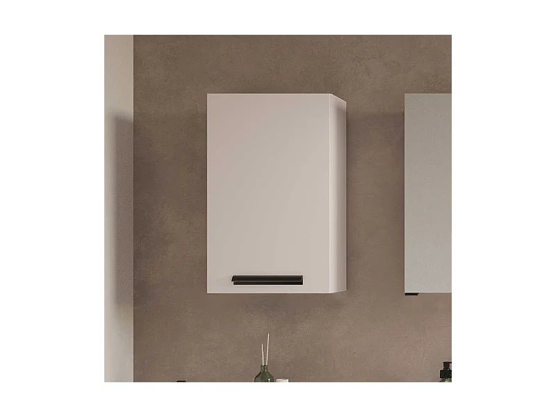 Badhängeschrank Hängeschrank Bad in Hellgrau mit Metallgriff