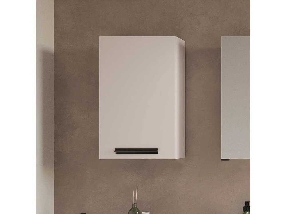 Badhängeschrank Hängeschrank Bad in Hellgrau mit Metallgriff