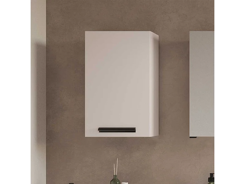 Badhängeschrank Hängeschrank Bad in Hellgrau mit Metallgriff