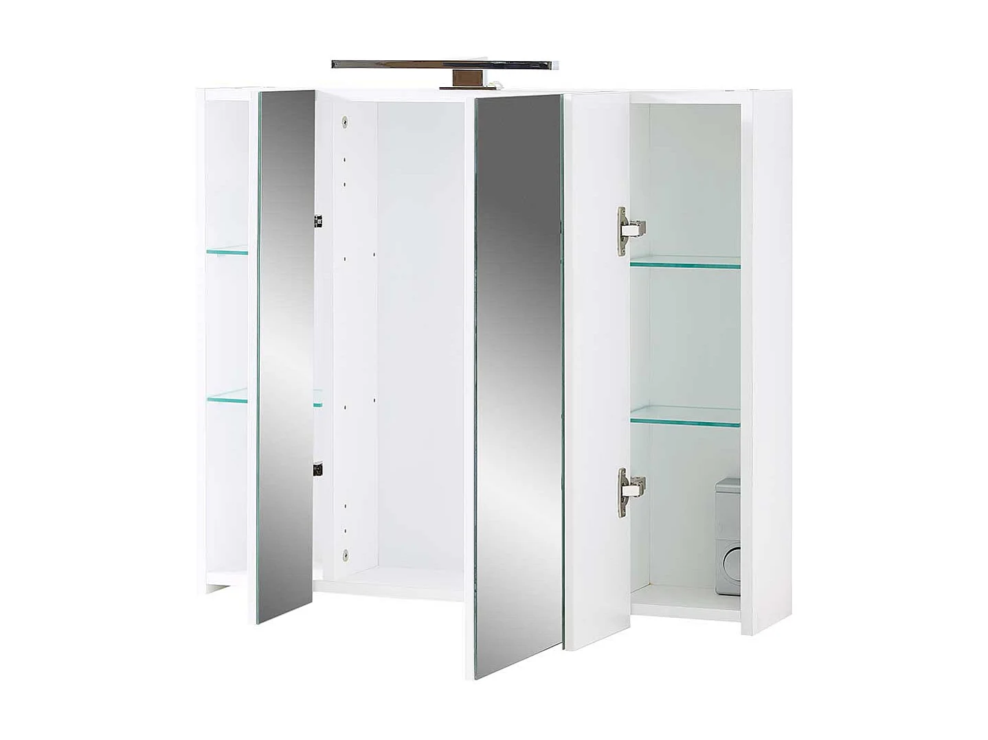 Bad Spiegelschrank mit LED Beleuchtung 3 türig